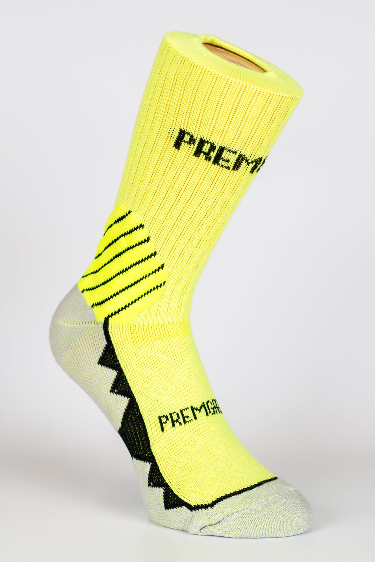 PREMGRIPP CREW SOCK, WITH PATENTED TECHNOLOGY, FLO YELLOW. - Fanatics Supplies